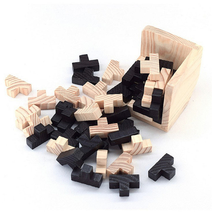 Wooden Lock Puzzle Brain Teaser Game