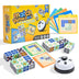 Wooden Matching Game Puzzle 4.0 Games Pattern Block Match Puzzles Building Cubes with Bell for Kids and Adults Toys Board Games for Family Night