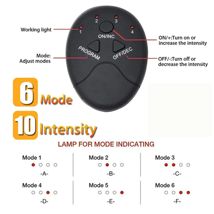 Electric Muscle Stimulator Fitness Massager FLIXME WORLD