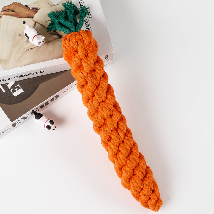 Chew Rope Animal Shape Dog Toy – Durable Cotton & Polyester Interactive Tug & Chew Toy for Dogs