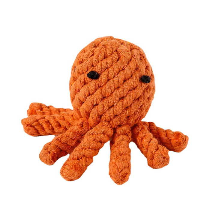 Chew Rope Animal Shape Dog Toy – Durable Cotton & Polyester Interactive Tug & Chew Toy for Dogs
