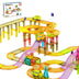 PicassoTiles 60pc Race Car Track Magnetic Tiles Travel Toy Sensory Magnet Tile Toys for Toddlers STEM Educational Learning Preschool Play Construction Stacking Blocks Kids Boys Girls Ages 3+ PTMR60