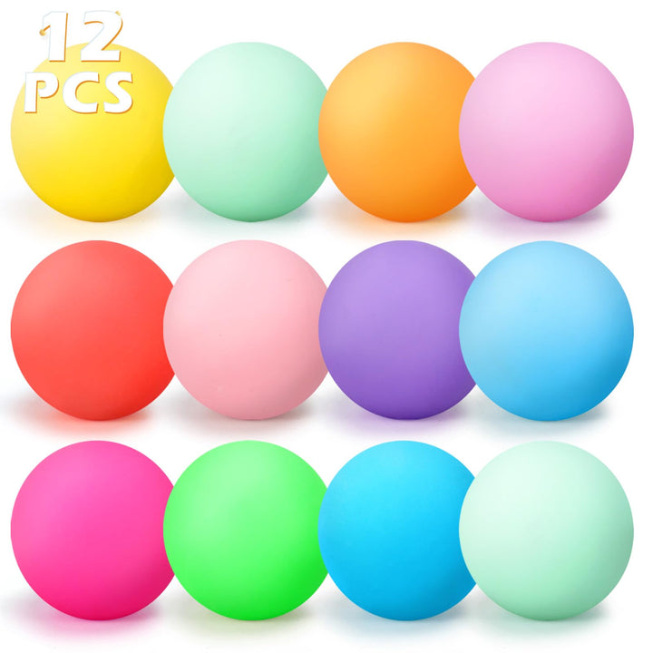 12Pcs Stress Balls Set for Adults and Kids - Squishy Ball Sensory Fidget Toys for Anxiety Relief - Squeeze Ball Party Favors Bulk Pack - Classroom Prize - Birthday Halloween
