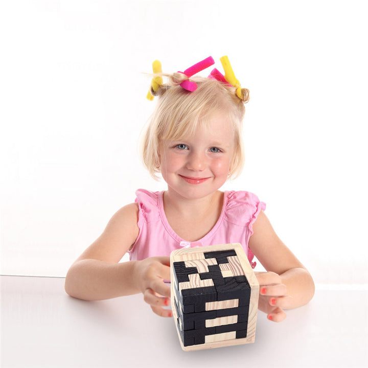 Wooden Lock Puzzle Brain Teaser Game