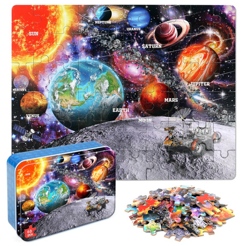 Flixme 60-Piece Space Puzzle for Kids