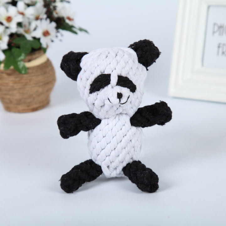 Chew Rope Animal Shape Dog Toy – Durable Cotton & Polyester Interactive Tug & Chew Toy for Dogs