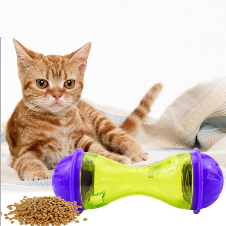Wobbling Treat Dispensing Ball for Dogs – Interactive Automatic Food Dispenser & Puzzle Toy