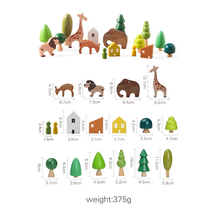 Wooden Animal Stacking Balance Toy