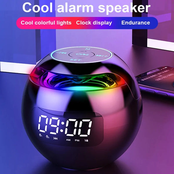 Mini LED Display Alarm Clock Bluetooth Speaker FLIXME WORLD