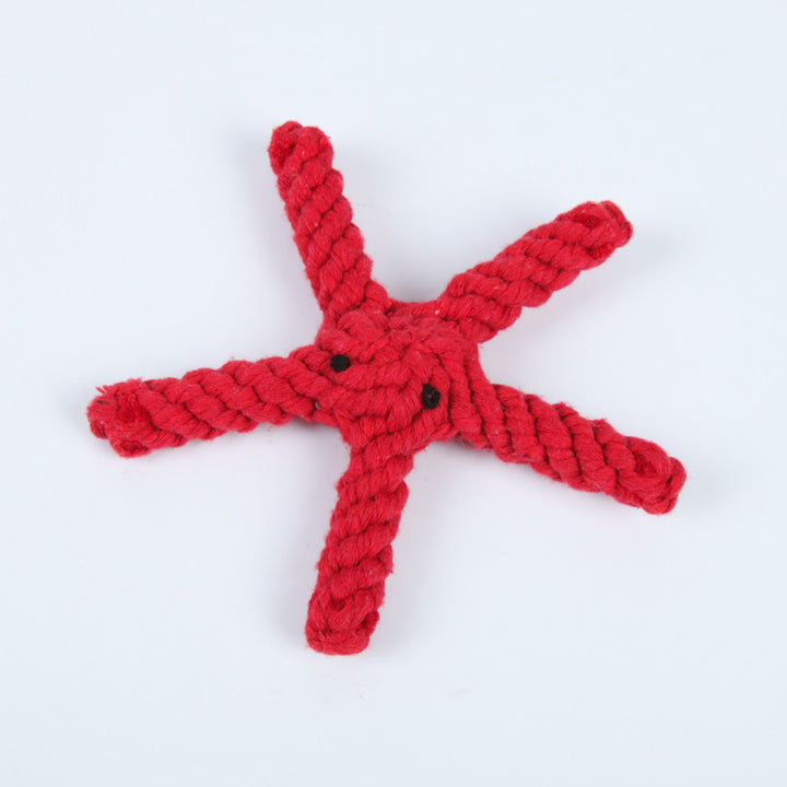 Chew Rope Animal Shape Dog Toy – Durable Cotton & Polyester Interactive Tug & Chew Toy for Dogs