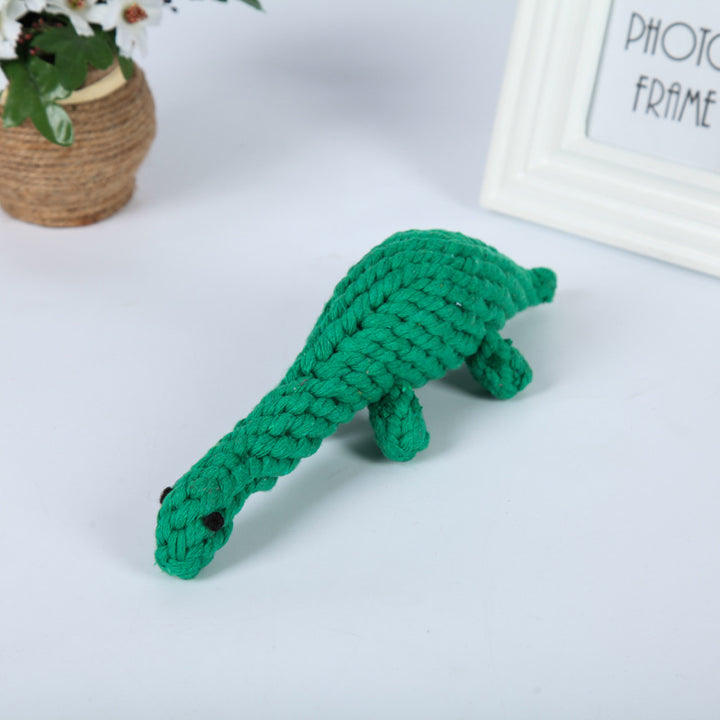 Chew Rope Animal Shape Dog Toy – Durable Cotton & Polyester Interactive Tug & Chew Toy for Dogs