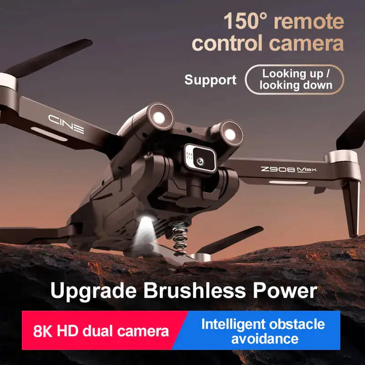 Max Drone With Brushless Motor 8K GPS FLIXME WORLD