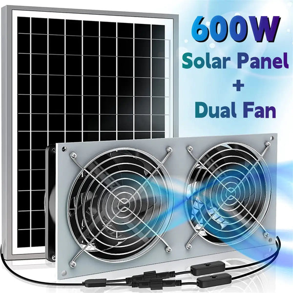 Solar Power Ventilation Fan FLIXME WORLD