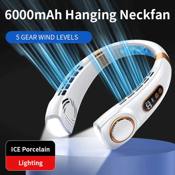 Neck Fan with LED Lights FLIXME WORLD